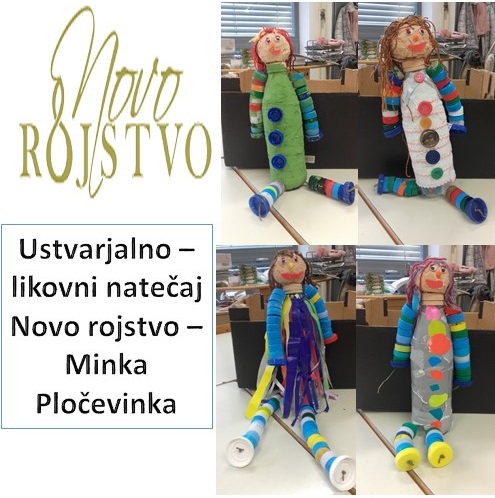 Novi izdelki udeležencev Ustvarjalno – likovnega natečaja Novo rojstvo – Minka Pločevinka že čakajo vaše všečke